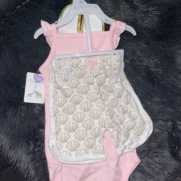 Girls Little Treasure Beach Short Set with Sandals 9-12 months Beach Babe - Picture 2 of 8
